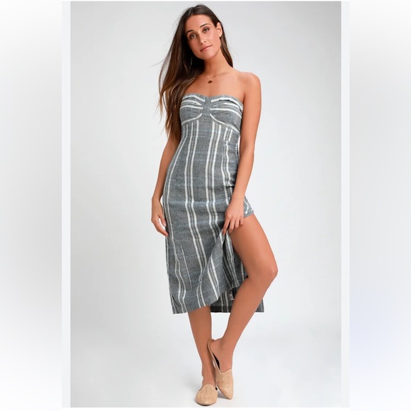 Free People Dresses & Skirts - NWT Free People Linen Cotton Life Like This Midi Dress